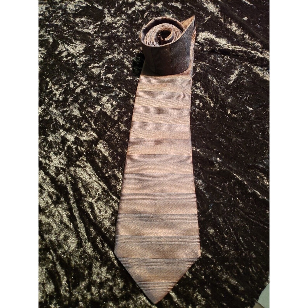 Banana Republic Striped Neck Tie Men's Burgundy Black Career Wear